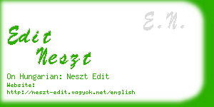 edit neszt business card